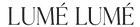 Lumé Lumé logo in black text on a white background