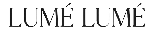 Lumé Lumé logo in black text on a white background