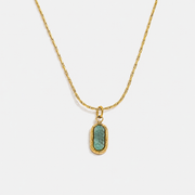Aera Necklace Azure gold pendant necklace by Lumé Lumé