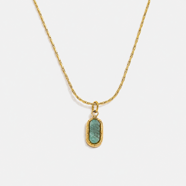 Aera Necklace Azure gold pendant necklace by Lumé Lumé