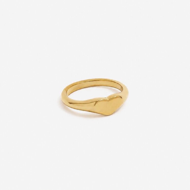 Amara Heart Ring gold heart design by Lumé Lumé