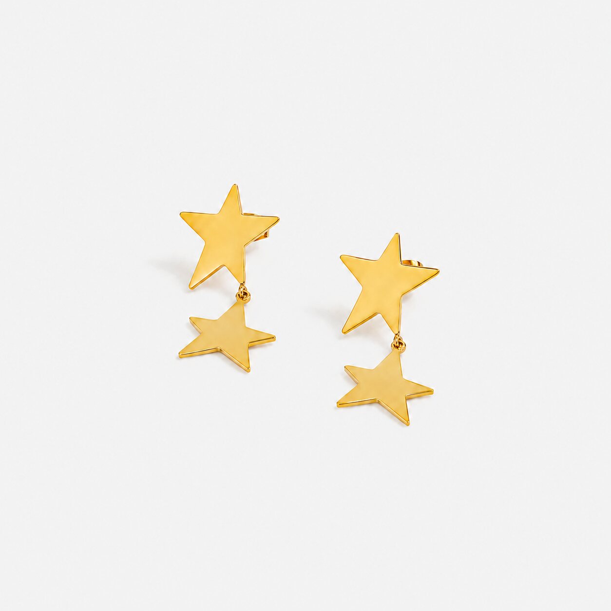Astra Drop Earrings gold star design by Lumé Lumé