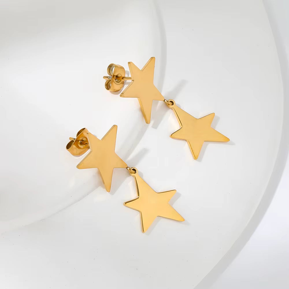 Astra Drop Earrings by Lumé Lumé, second alternate product view