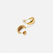 Aurelia Mini Hoops gold earrings by Lumé Lumé