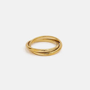 Aureline Duo Ring intertwined gold ring by Lumé Lumé