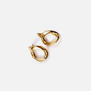 Aurora Hoops organic gold earrings by Lumé Lumé