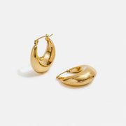 Aveline Hoops chunky gold earrings by Lumé Lumé