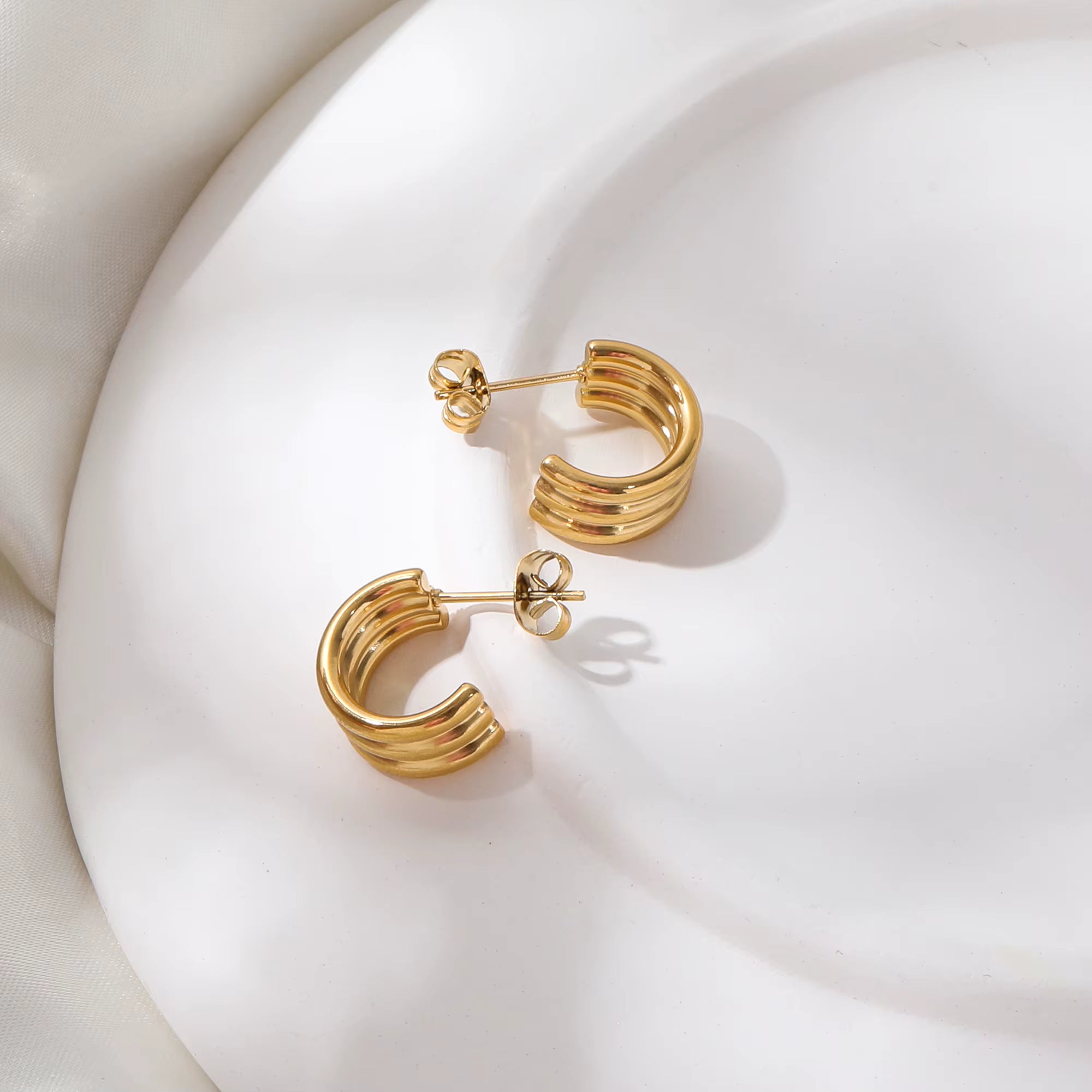 Celine Hoops by Lumé Lumé, alternate product view