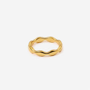 Elara Wave Ring sculptural gold ring by Lumé Lumé