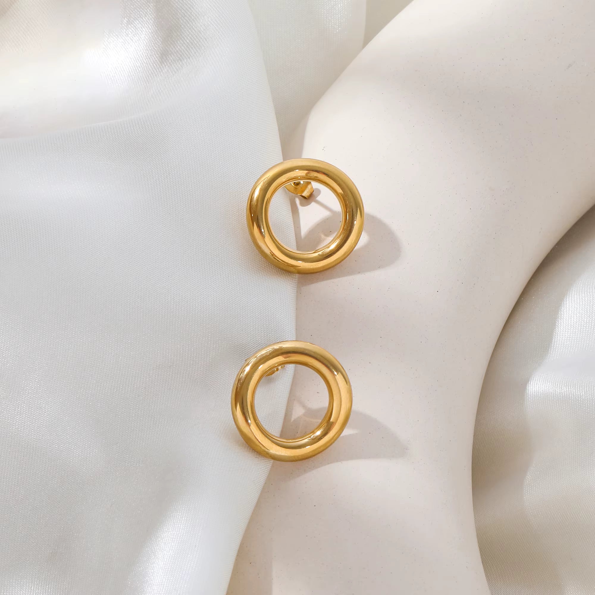 Halo Loop Earrings by Lumé Lumé, alternate product view