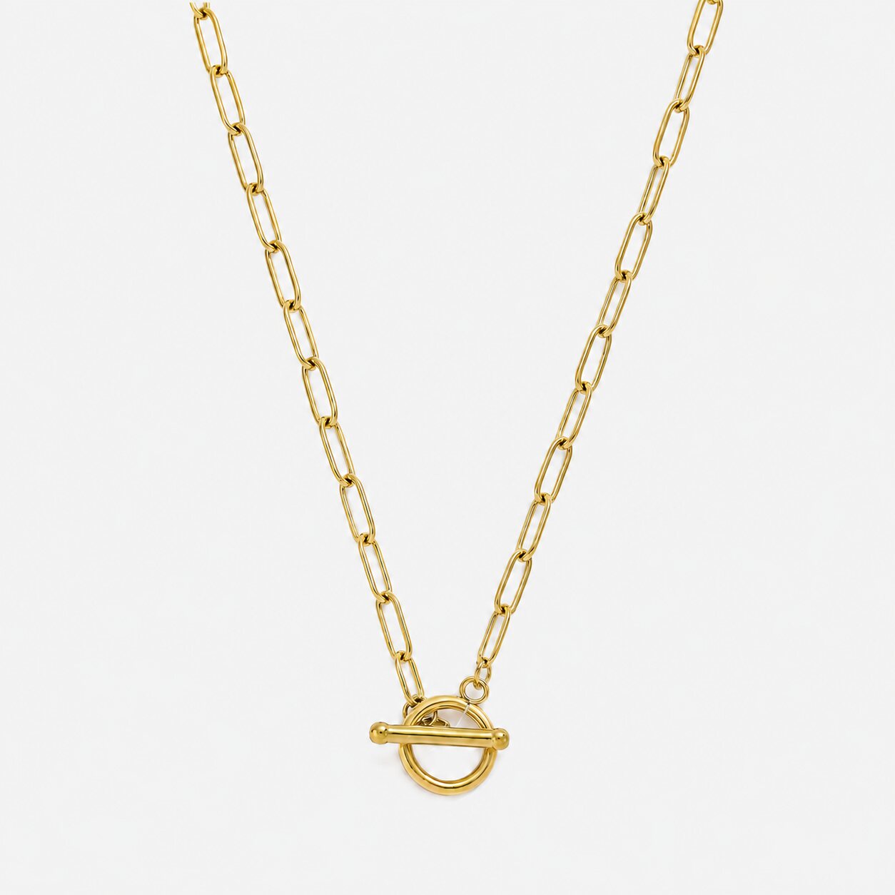 Linéa Toggle Necklace gold chain necklace by Lumé Lumé