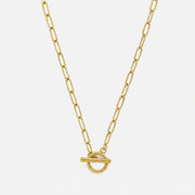 Linéa Toggle Necklace gold chain necklace by Lumé Lumé