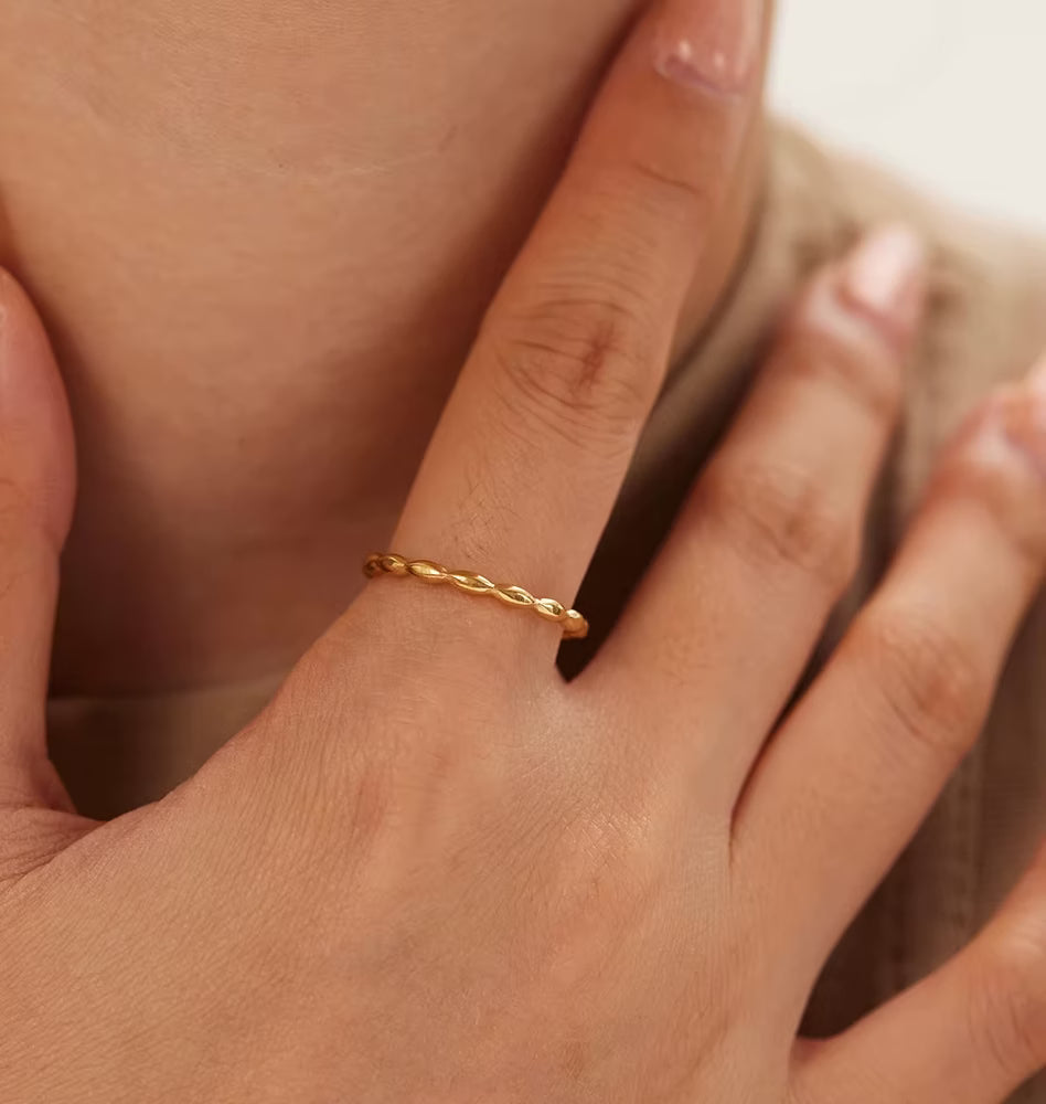 Marella Ring styled in a second Lumé Lumé lifestyle image