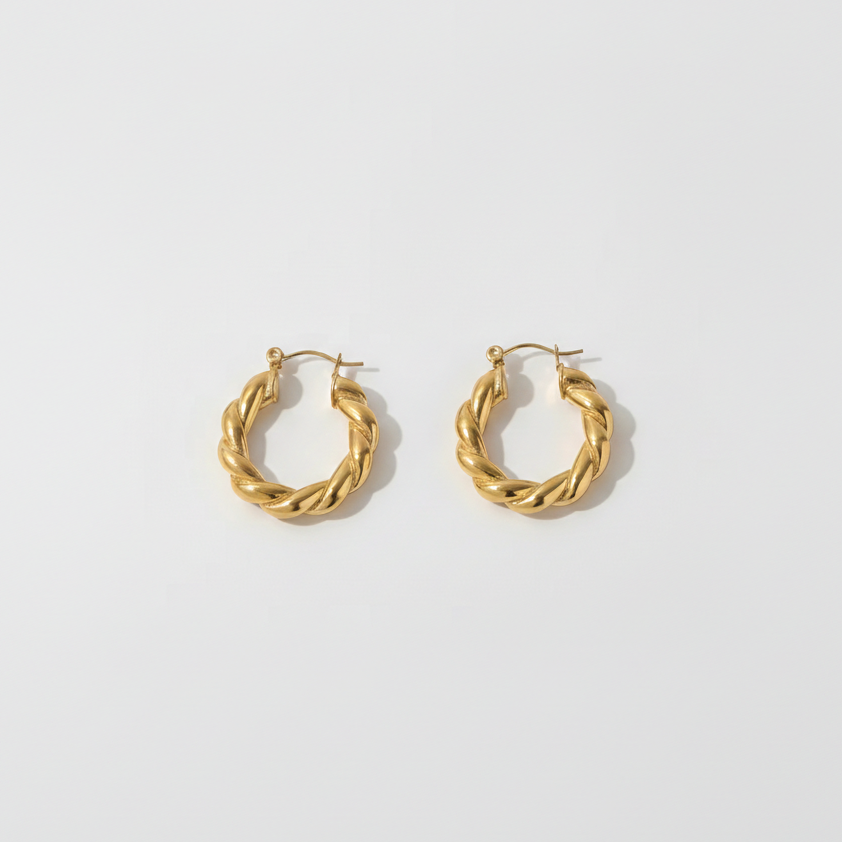Marisol Hoops by Lumé Lumé, alternate product view