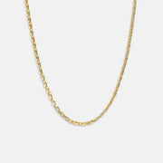 Mini Link Necklace structured gold chain by Lumé Lumé