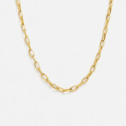 Mira Chain Necklace delicate gold paperclip chain by Lumé Lumé