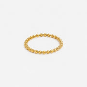Nola Ring beaded gold ring by Lumé Lumé