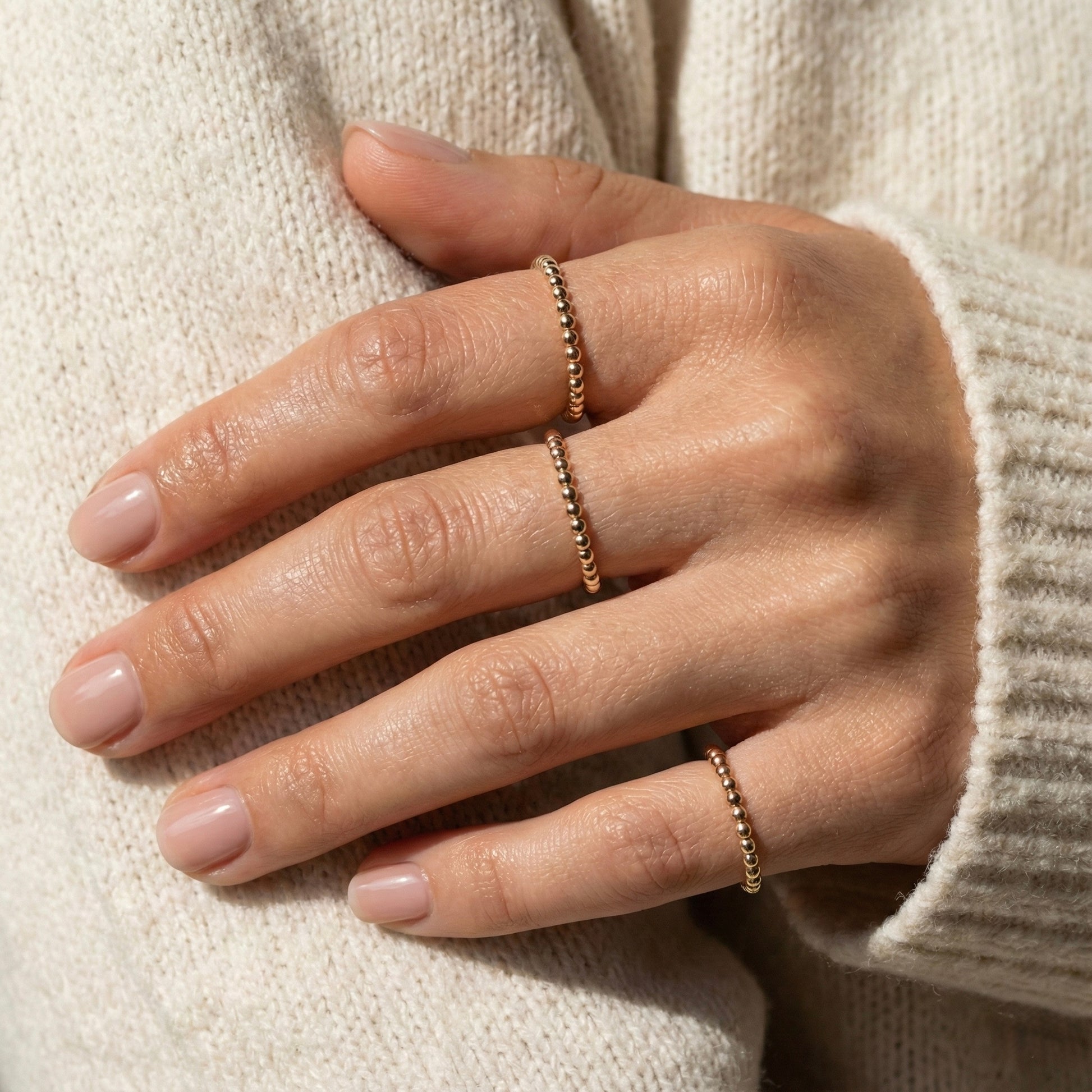 Nola Ring styled in a Lumé Lumé lifestyle image