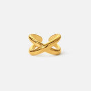 Valora Ring sculptural gold band by Lumé Lumé